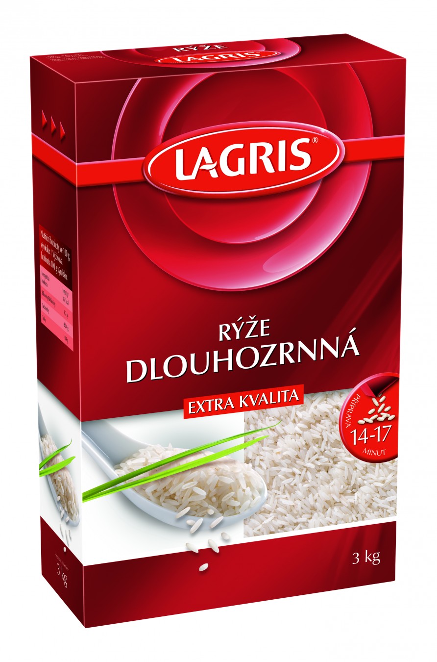 Lagris rýže dlouhozrnná extra kvalita 3 kg