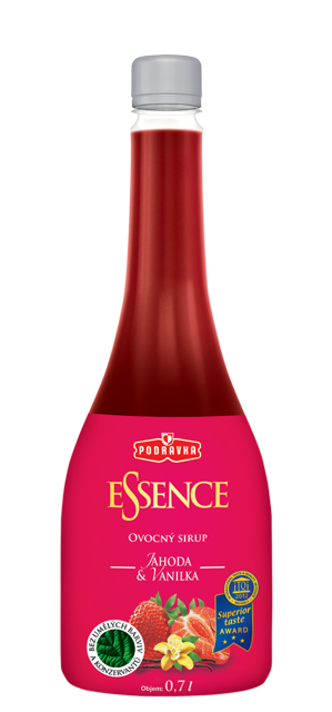 Essence sirup jahoda a vanilka 0,7 l