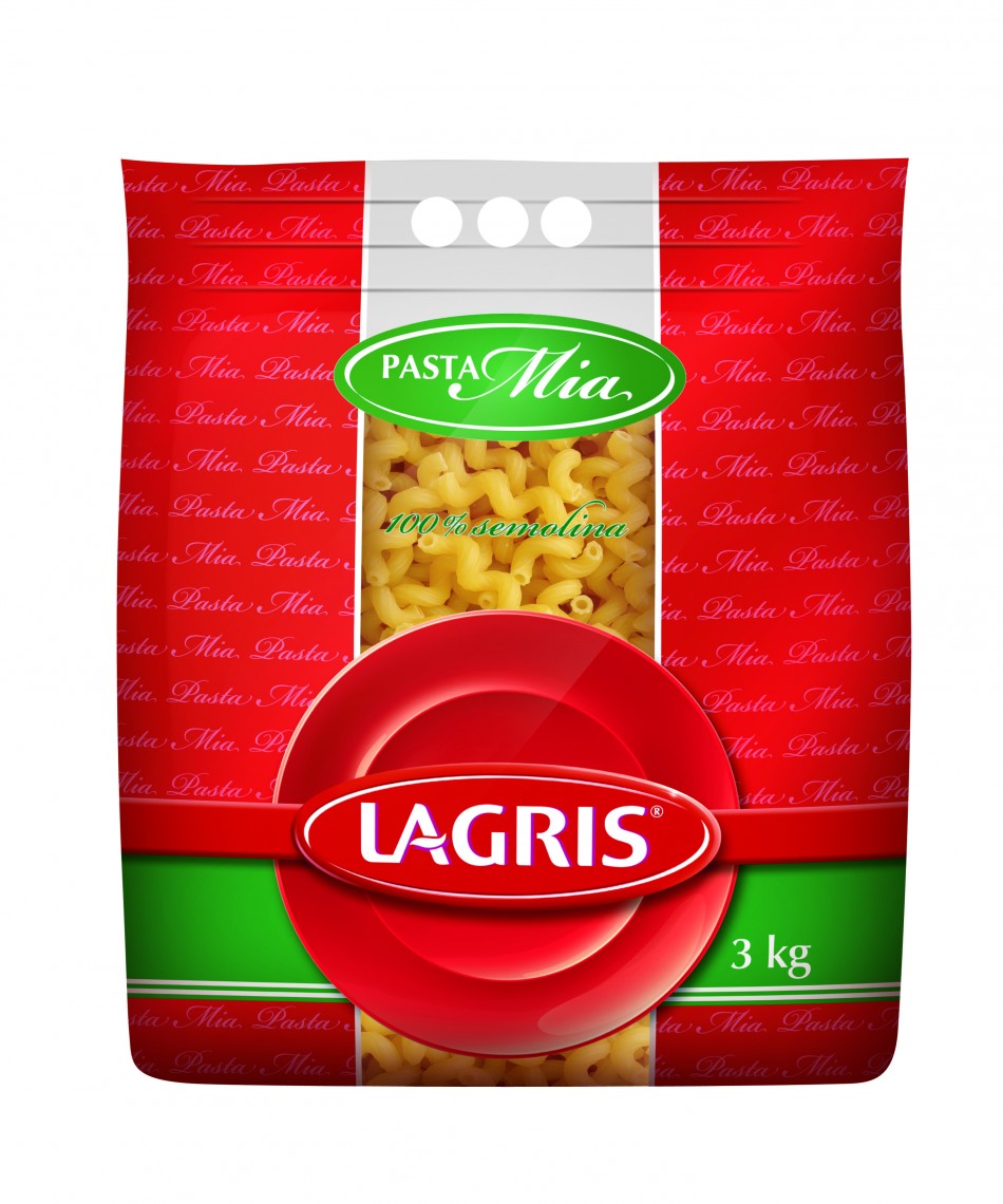 Lagris Pasta Mia vývrtky 3 kg