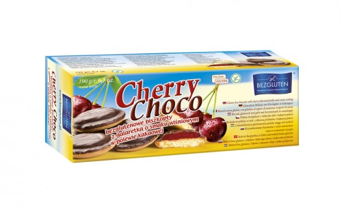 CHERRY CHOCO s višňovým želé v polevě bezlepkové, 190 g