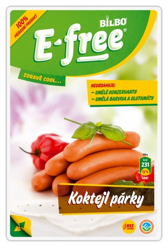 Bilbo E-free, Koktejl párky 160 g