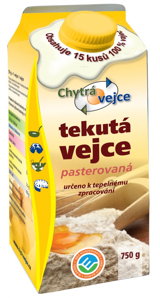 Chytrá vejce -Tekutá vejce 750 ml (elopak)